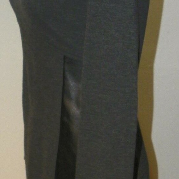 DKNYC Dress Dark Grey w/Black Faux Leather Sides - Picture 4 of 8